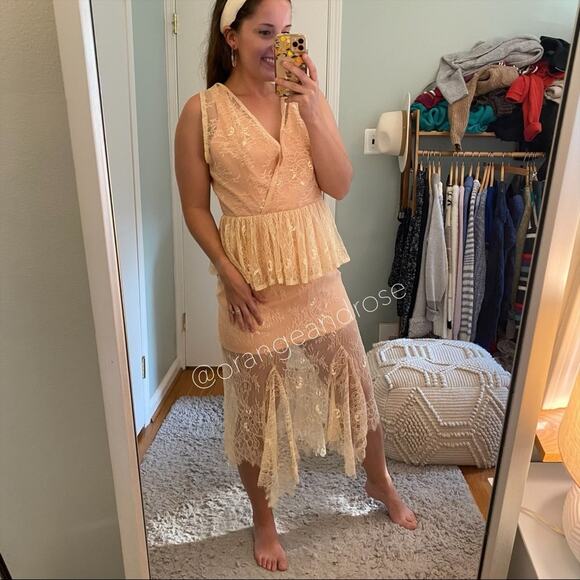 Vone Anthropologie Pink Dress 10 - Picture 5 of 16